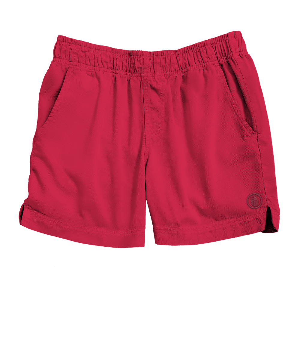 Raspberry Dyed Shoreline Twill Shorts