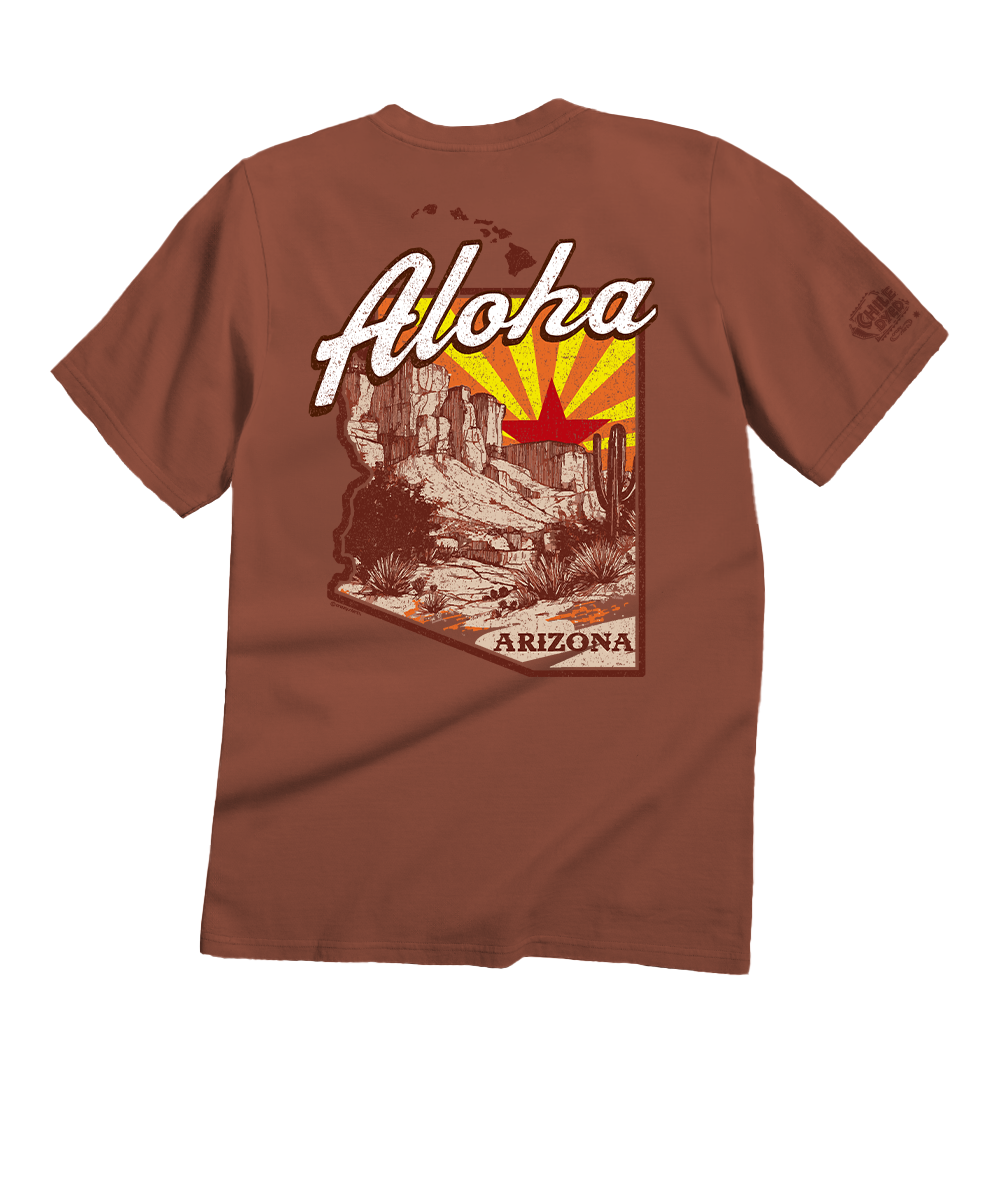 トップス aalliia Aloha Arizona - Chile Dyed Short Sleeve Crewneck T-Shirt