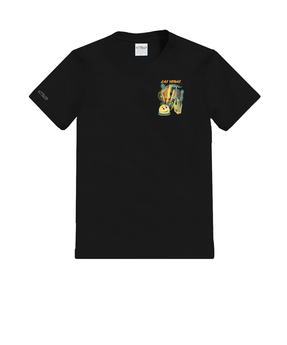 Las Vegas Dome - Black Short Sleeve Crewneck T-Shirt View 4