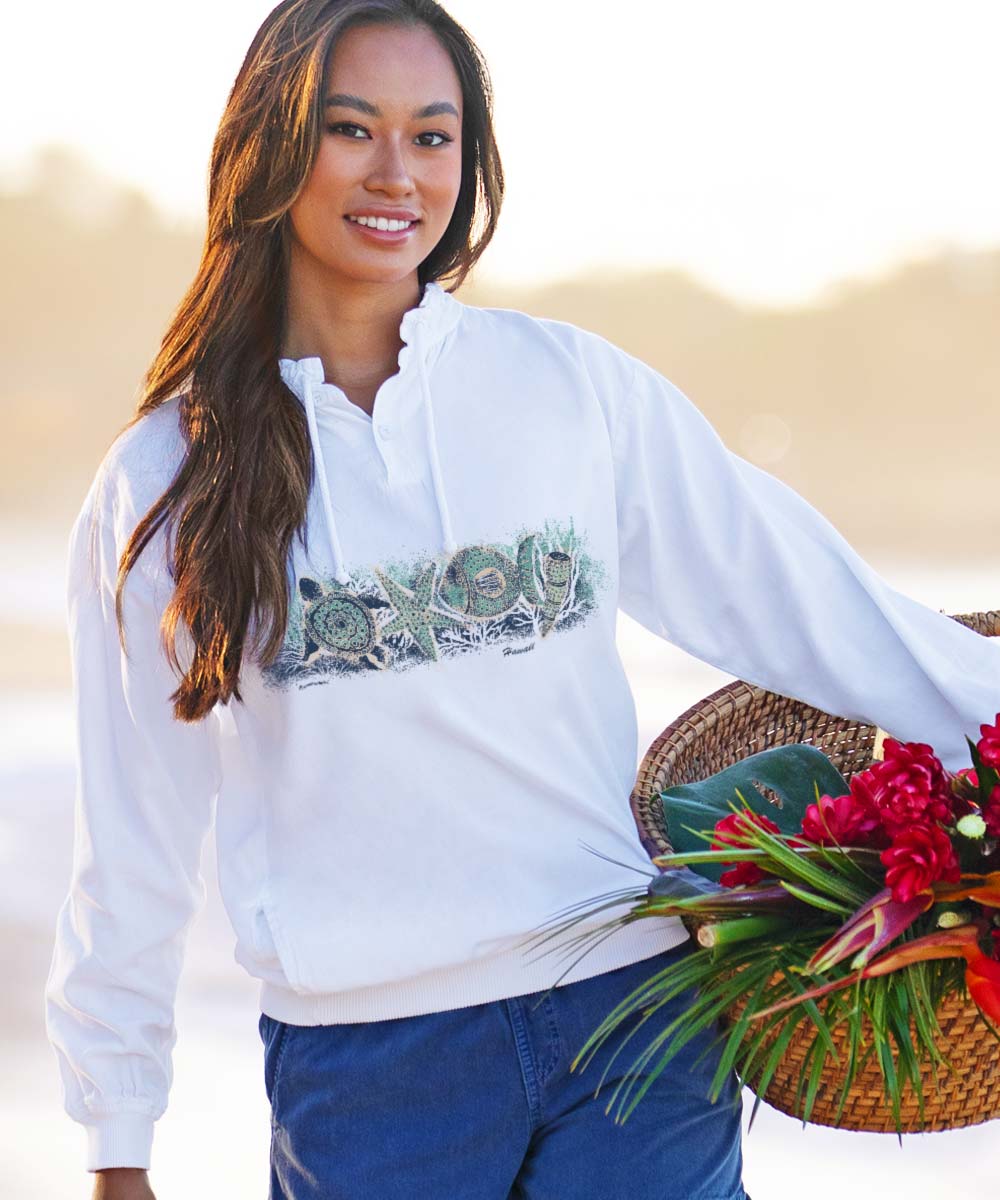 Boardwalk Mosaic Pullover White main image 1
