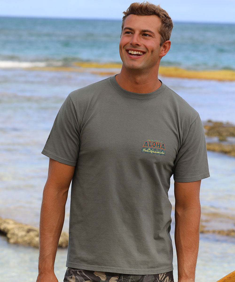 Duke Kahanamoku Aloha - Crater Dyed® Short Sleeve Crewneck T-Shirt