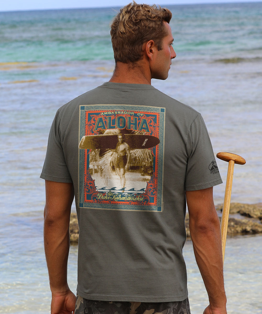 Duke Kahanamoku Aloha - Crater Dyed® Short Sleeve Crewneck T-Shirt