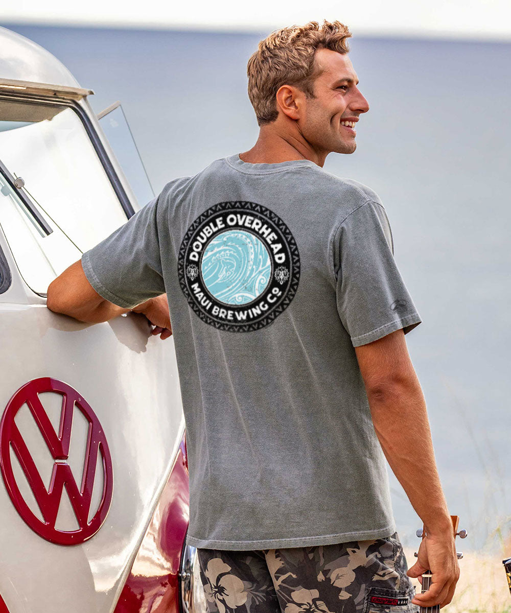 Maui Brewing Co. Double Overhead - Crater Dyed® Short Sleeve Crewneck T-Shirt