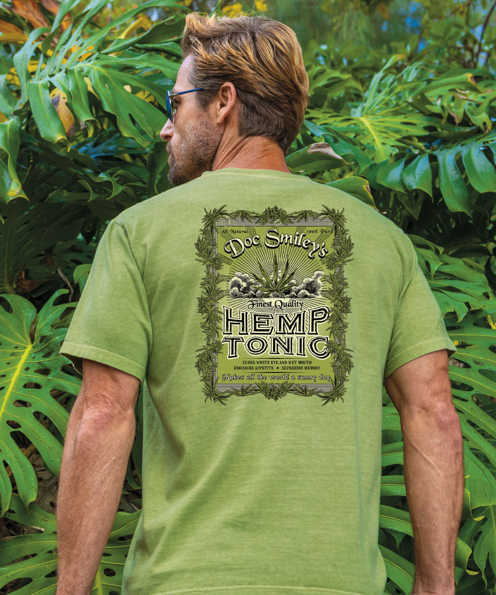 Doc Smileys - Hemp Dyed Short Sleeve Crewneck T-Shirt View 2