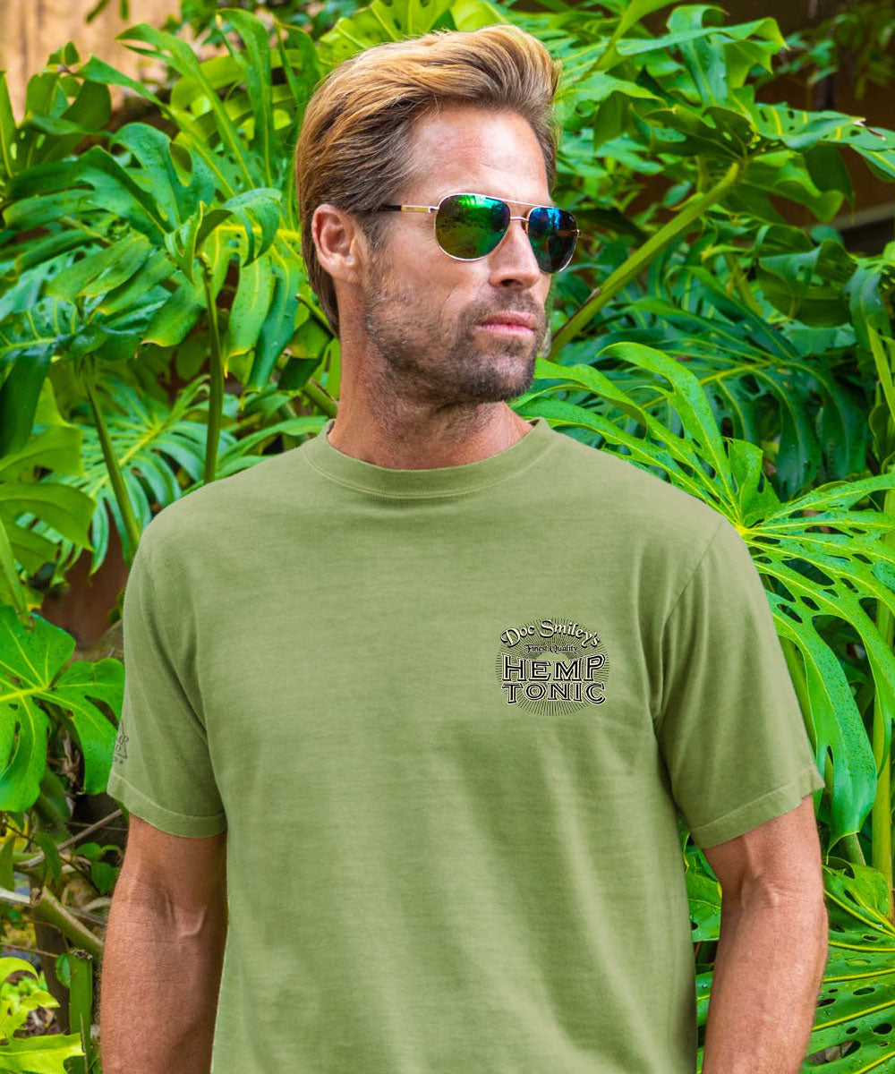 Doc Smileys - Hemp Dyed Short Sleeve Crewneck T-Shirt View 3