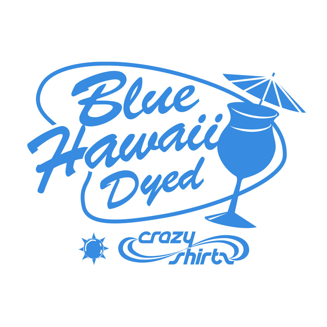 Crazy Shirts Blue Hawaii Dyed Apparel Logo