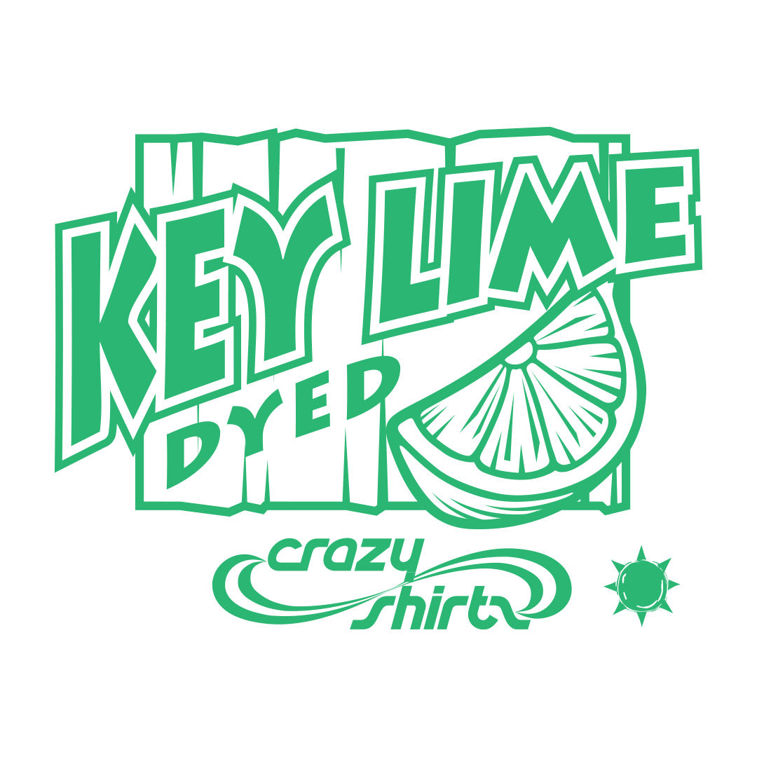Crazy Shirts Key Lime Dyed Apparel Logo