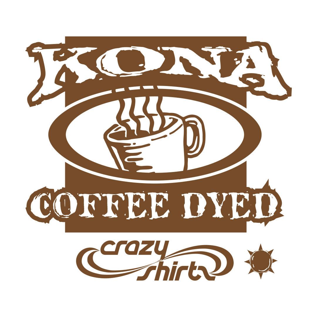 Crazy Shirts Kona Coffee Dyed Apparel Logo