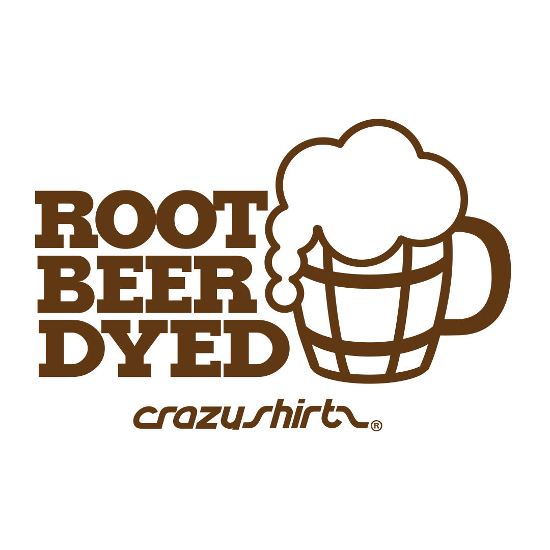Crazy Shirts Root Beer Dyed Apparel Logo