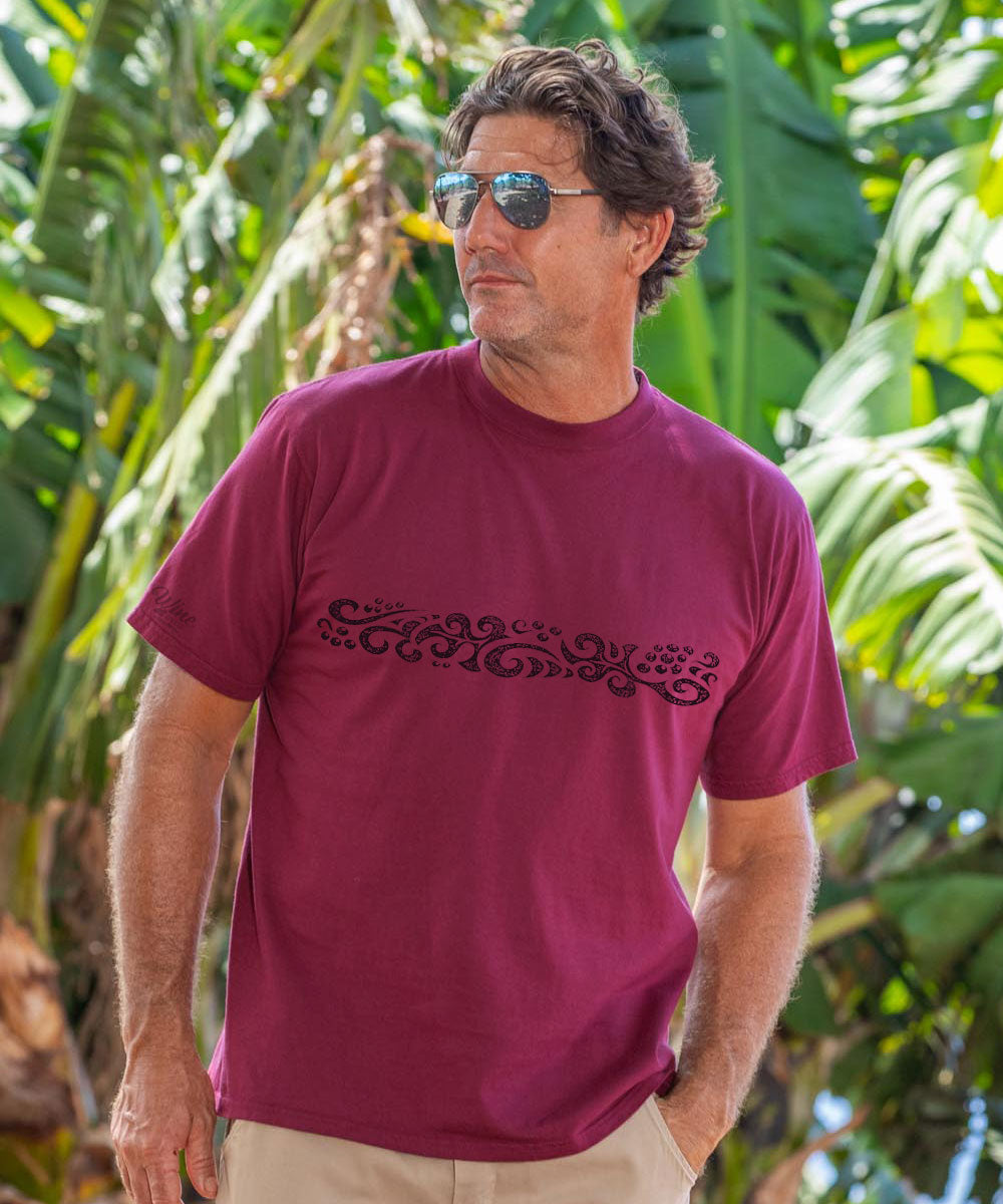 Maori Wine - Wine Dyed Short Sleeve Crewneck T-Shirt View 2