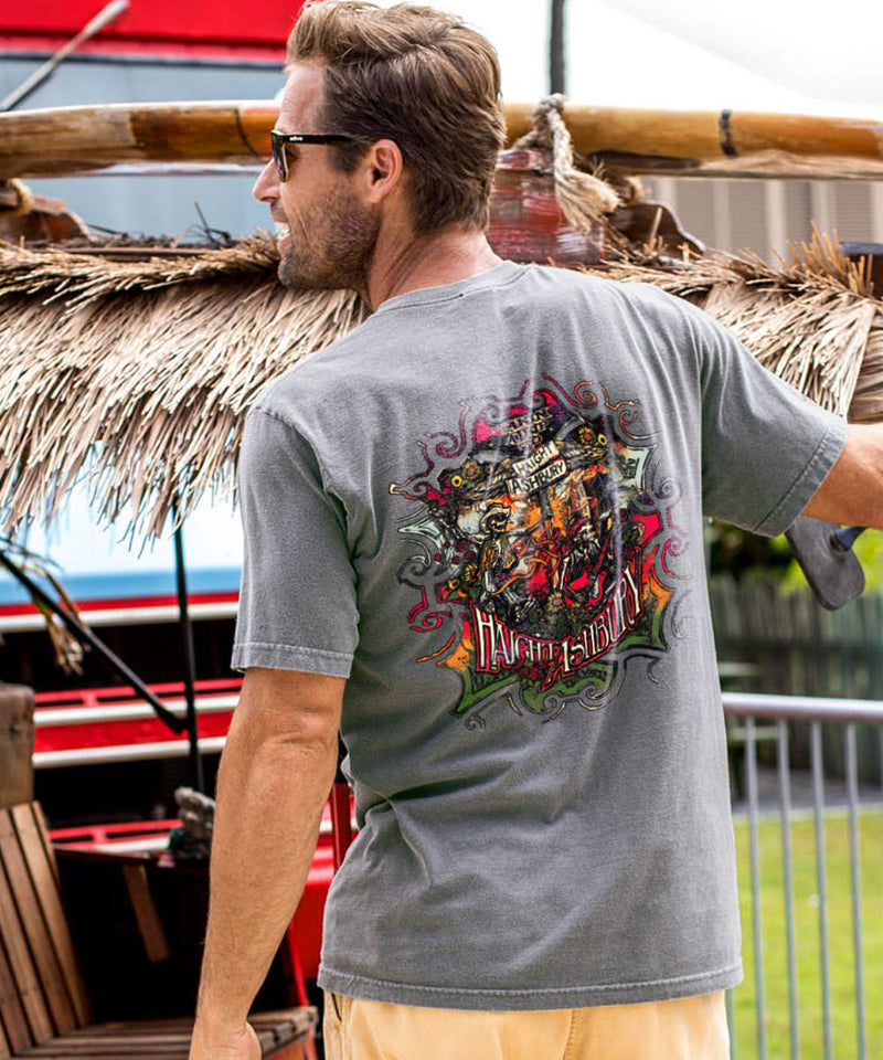Trip To Haight Ashbury - Crater Dyed® Short Sleeve Crewneck T-Shirt