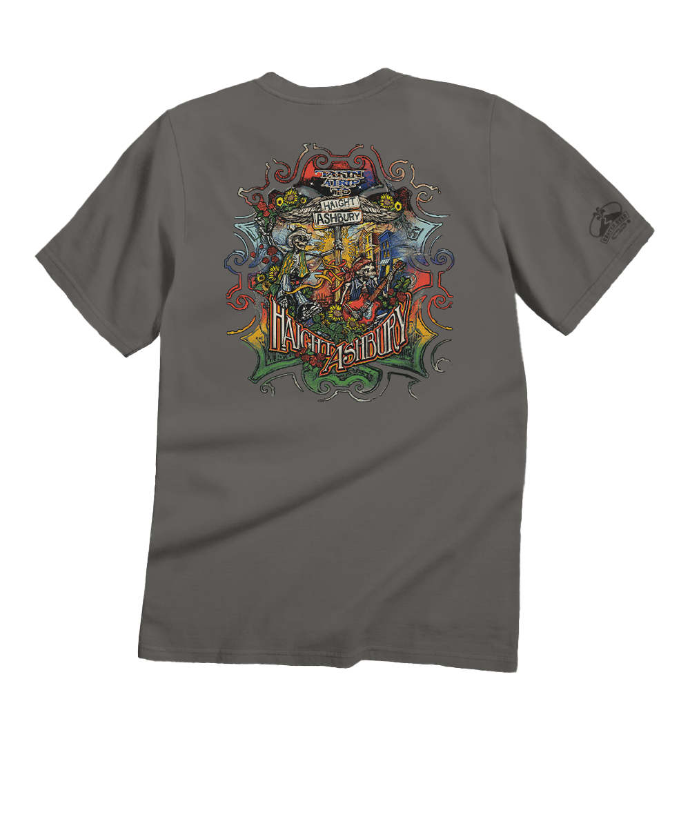 Trip To Haight Ashbury - Crater Dyed® Short Sleeve Crewneck T-Shirt