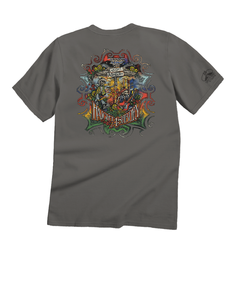 Trip To Haight Ashbury - Crater Dyed® Short Sleeve Crewneck T-Shirt