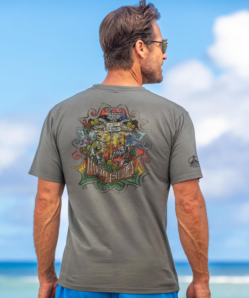 Trip To Haight Ashbury - Crater Dyed® Short Sleeve Crewneck T-Shirt