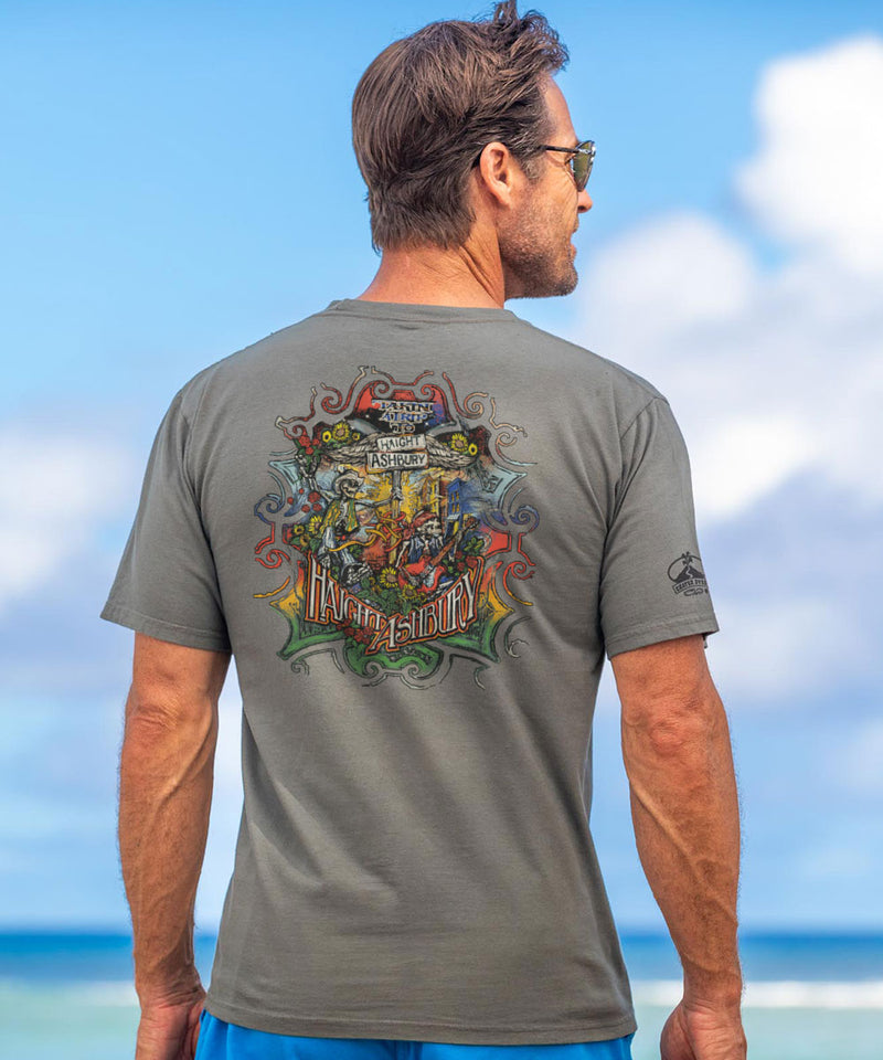 Trip To Haight Ashbury - Crater Dyed® Short Sleeve Crewneck T-Shirt