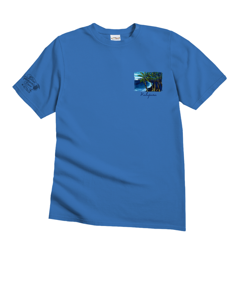 Kalapana - Blue Hawaii Dyed Short Sleeve Crewneck T-Shirt