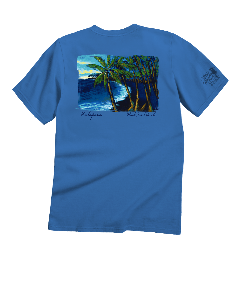 Kalapana - Blue Hawaii Dyed Short Sleeve Crewneck T-Shirt