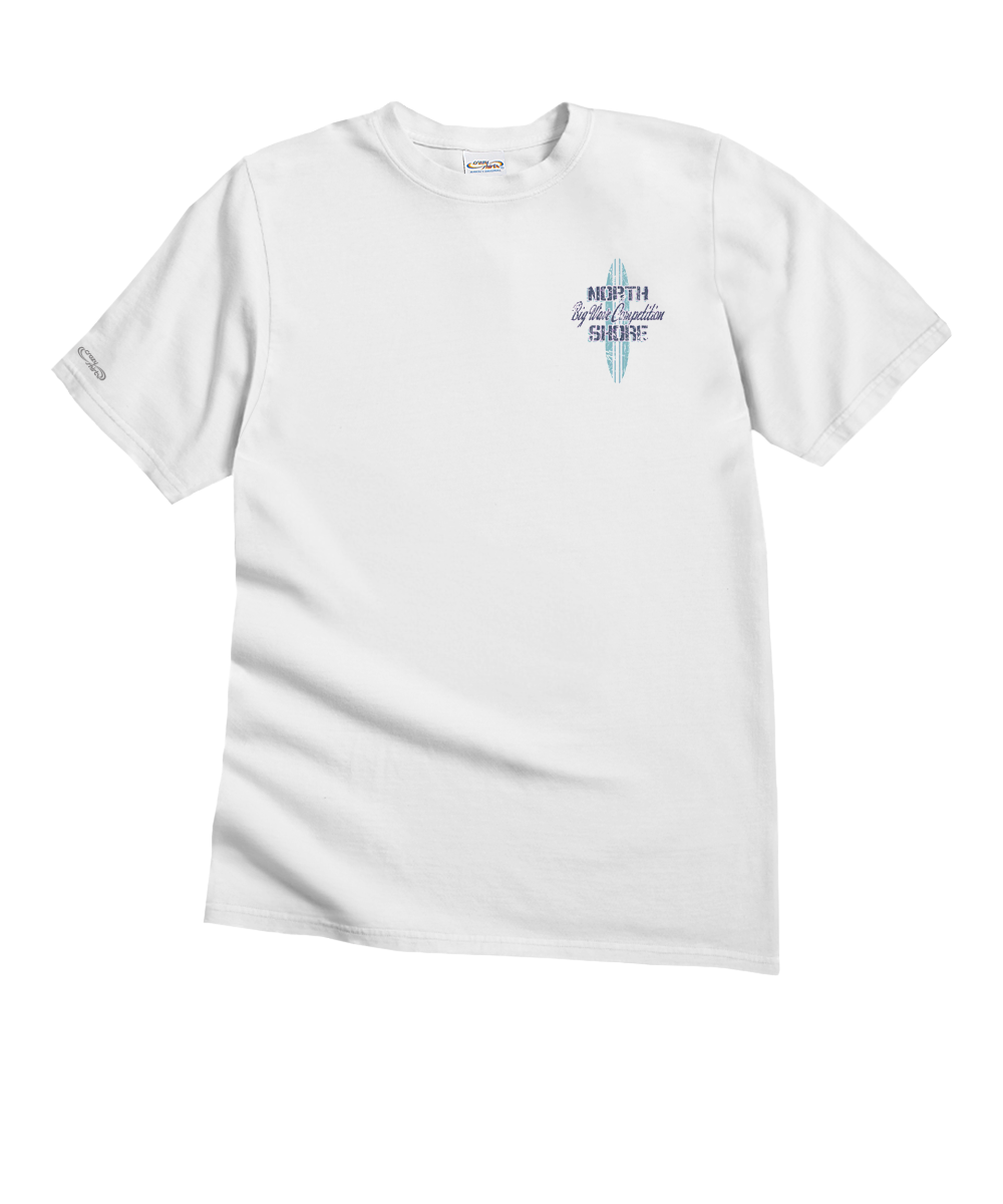 Surf Competition - White Short Sleeve Crewneck T-Shirt
