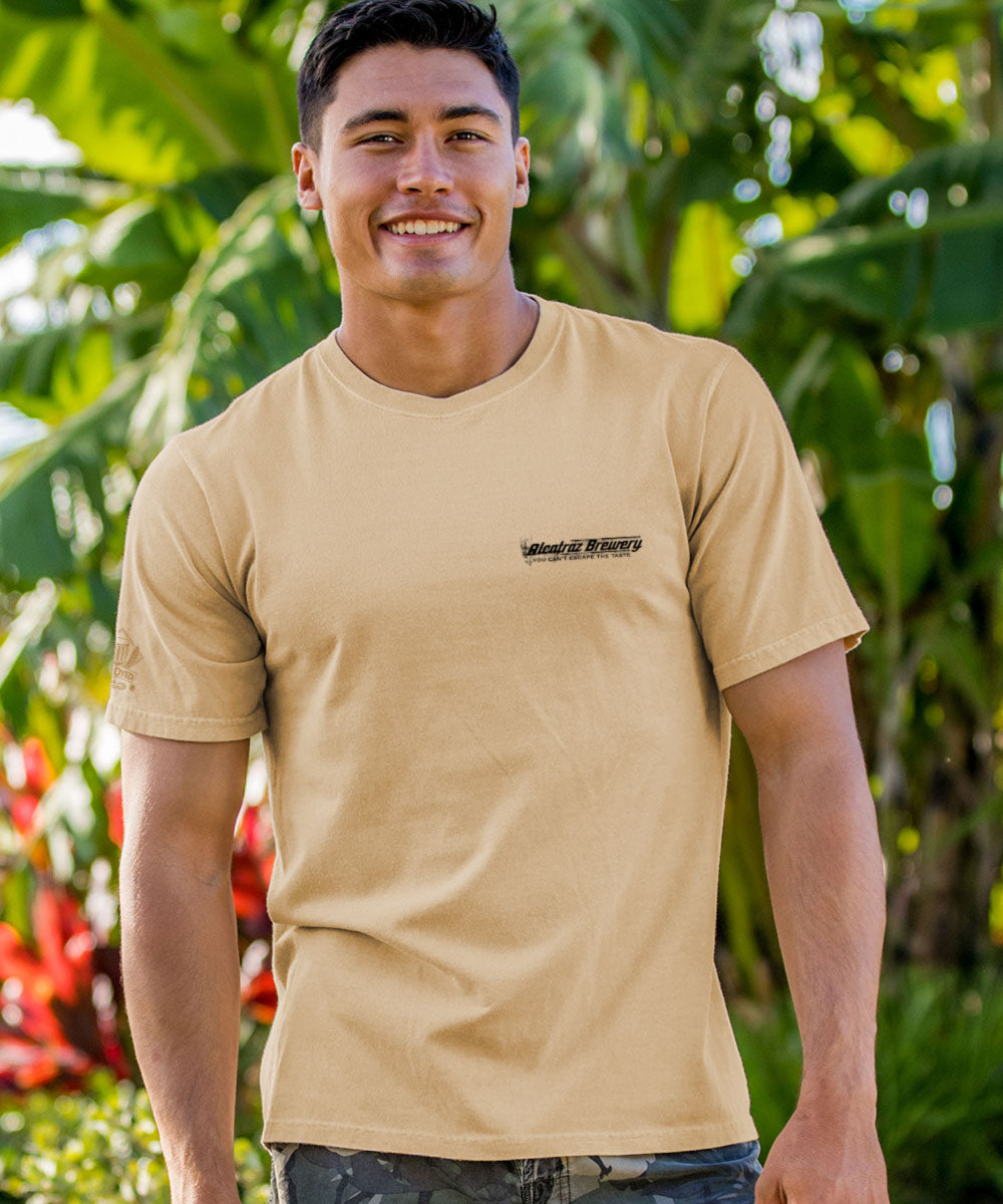 Alcatraz Brewery - Beer Dyed Short Sleeve Crewneck T-Shirt