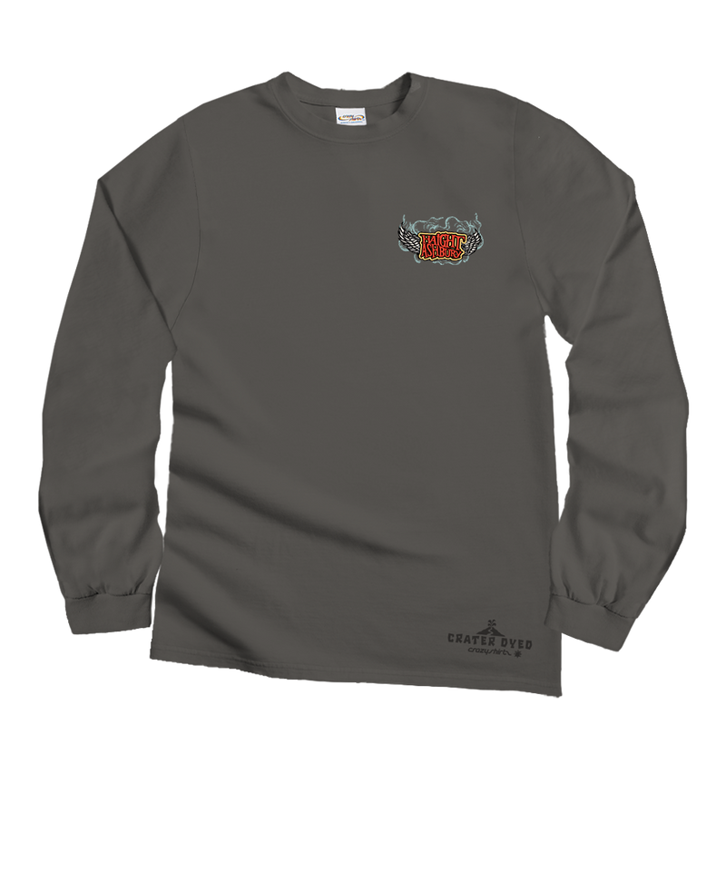 Trip To Haight Ashbury - Crater Dyed® Long Sleeve Crewneck T-Shirt