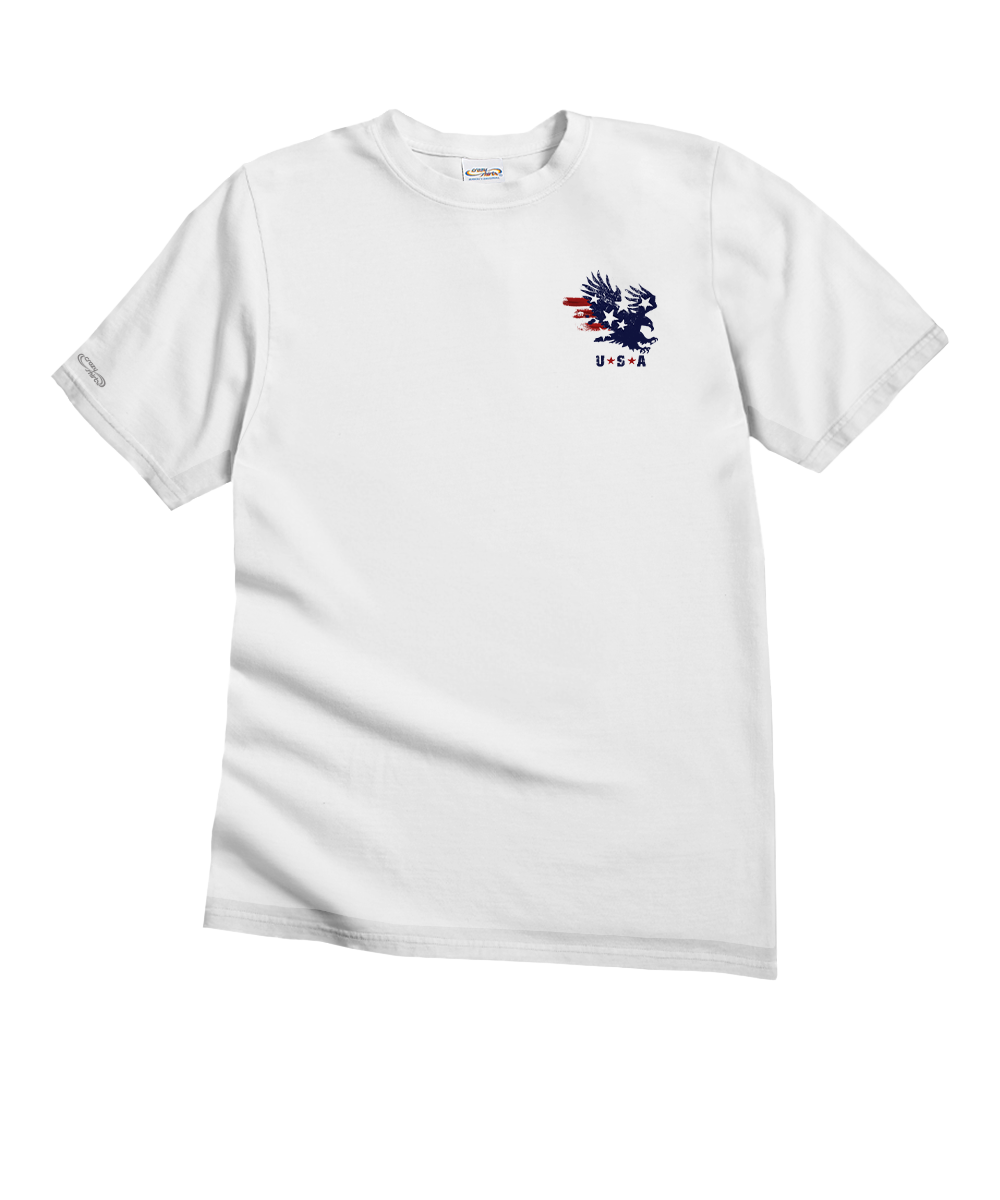 American Pride - White Short Sleeve Crewneck T-Shirt
