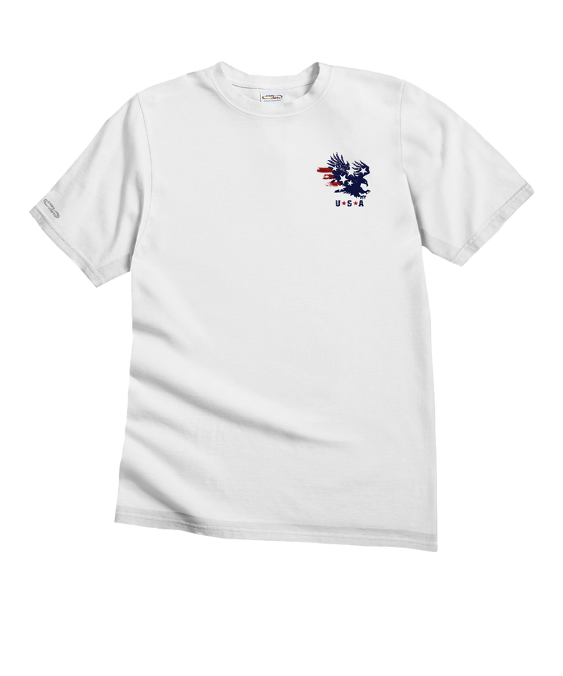 American Pride - White Short Sleeve Crewneck T-Shirt