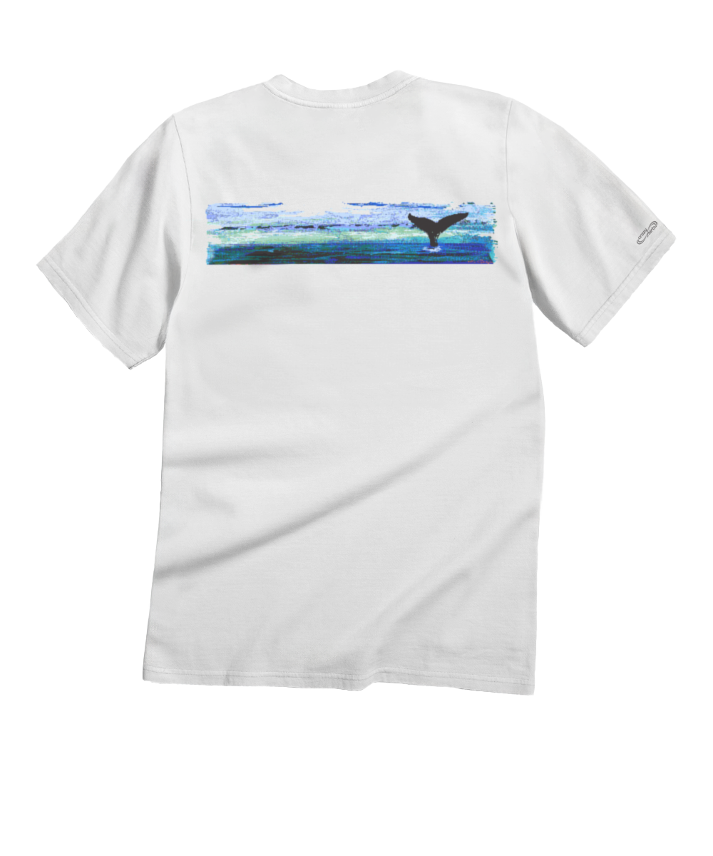 Into Blue - White Short Sleeve Crewneck T-Shirt