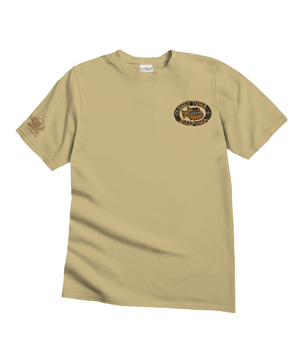 Ugly Tuna Saloona - Beer Dyed Short Sleeve Crewneck T-Shirt