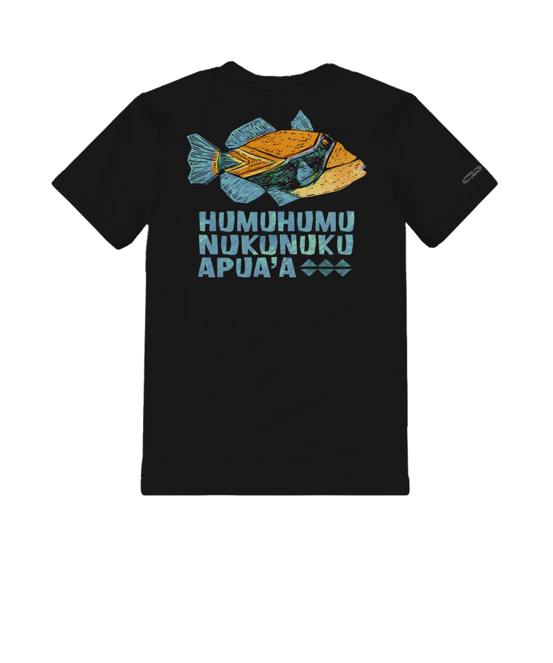 Humu Kalakoa - Black Short Sleeve Crewneck T-Shirt