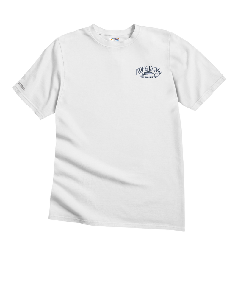 Kona Jack's - White Short Sleeve Crewneck T-Shirt