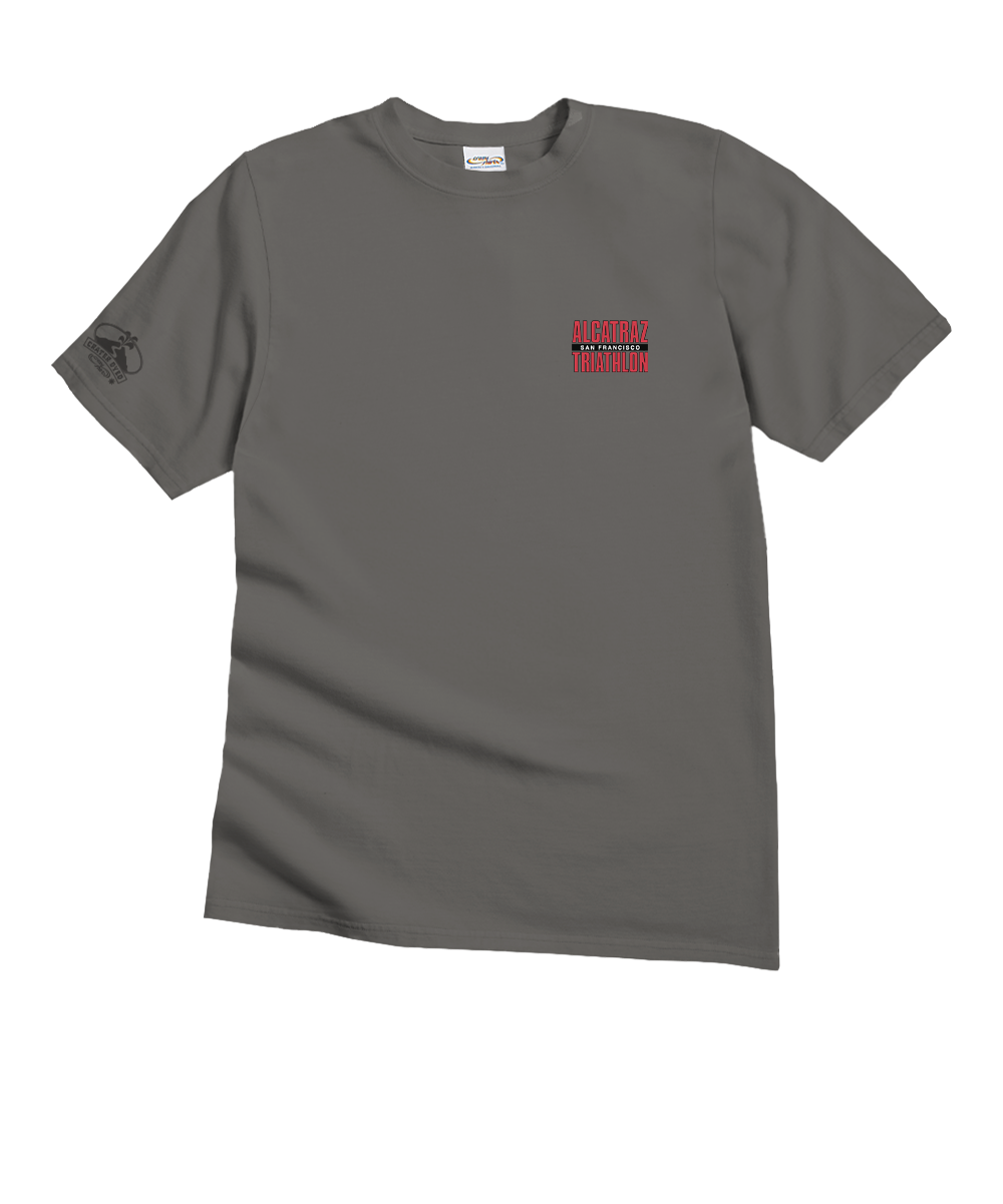 Alcatraz Triathlon - Crater Dyed® Short Sleeve Crewneck T-Shirt Alcatraz Triathlon - Crater Dyed® Short Sleeve Crewneck T-Shirt