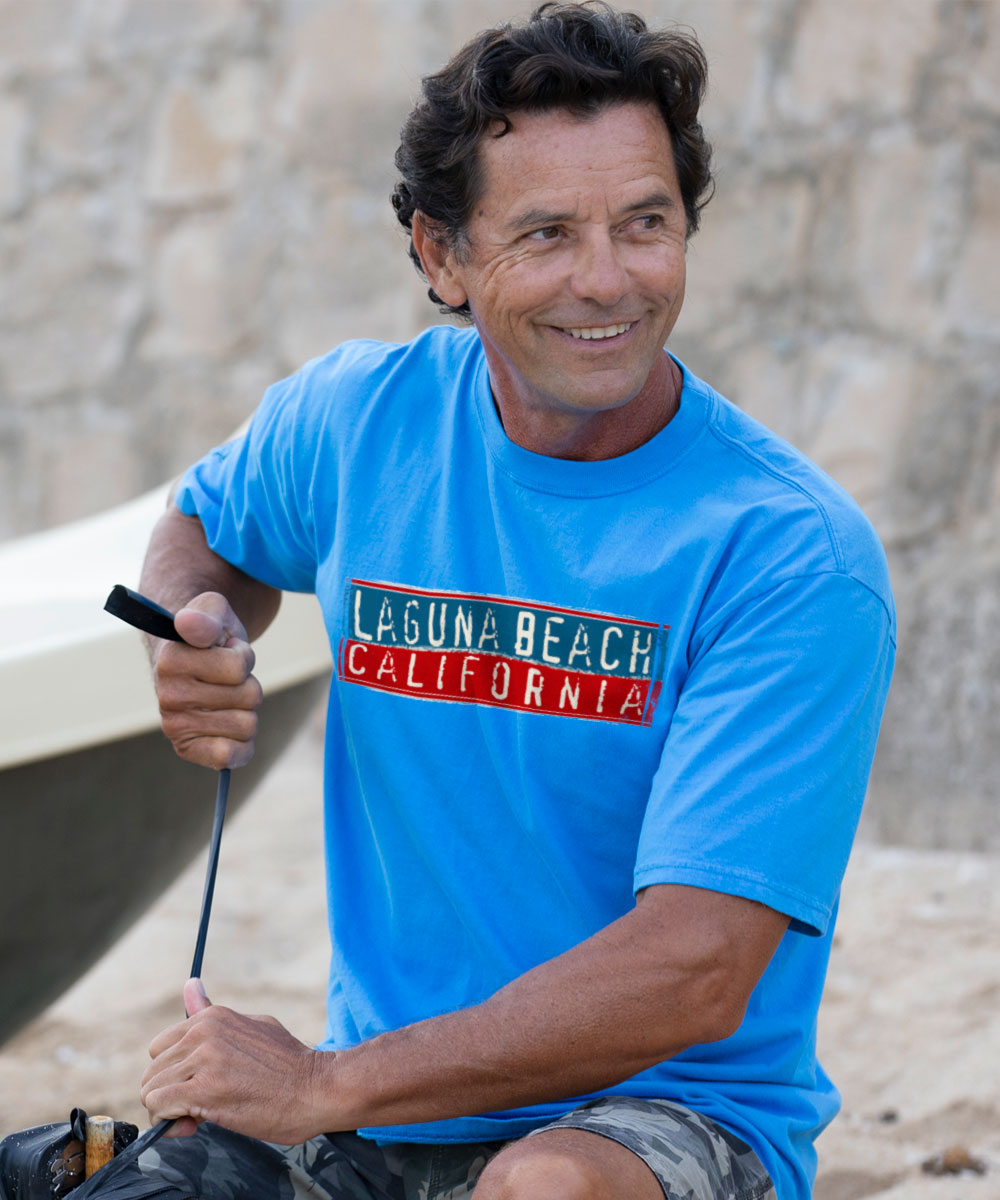 Shadow Surf - Blue Hawaii Dyed Short Sleeve Crewneck T-Shirt View 3
