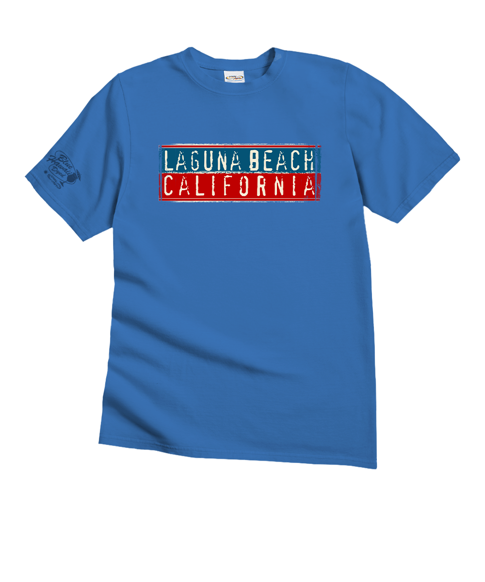 Shadow Surf - Blue Hawaii Dyed Short Sleeve Crewneck T-Shirt View 4