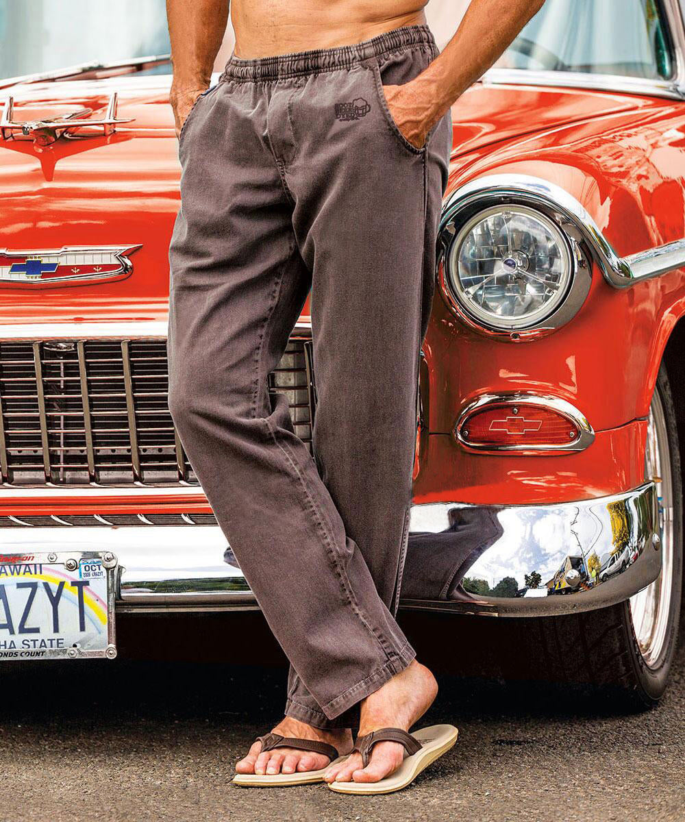 Root Beer Dyed Twill Pants | 100% Cotton, Comfortable & Stylish