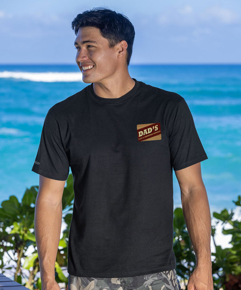 Dads Taxi - Black Short Sleeve Crewneck T-Shirt