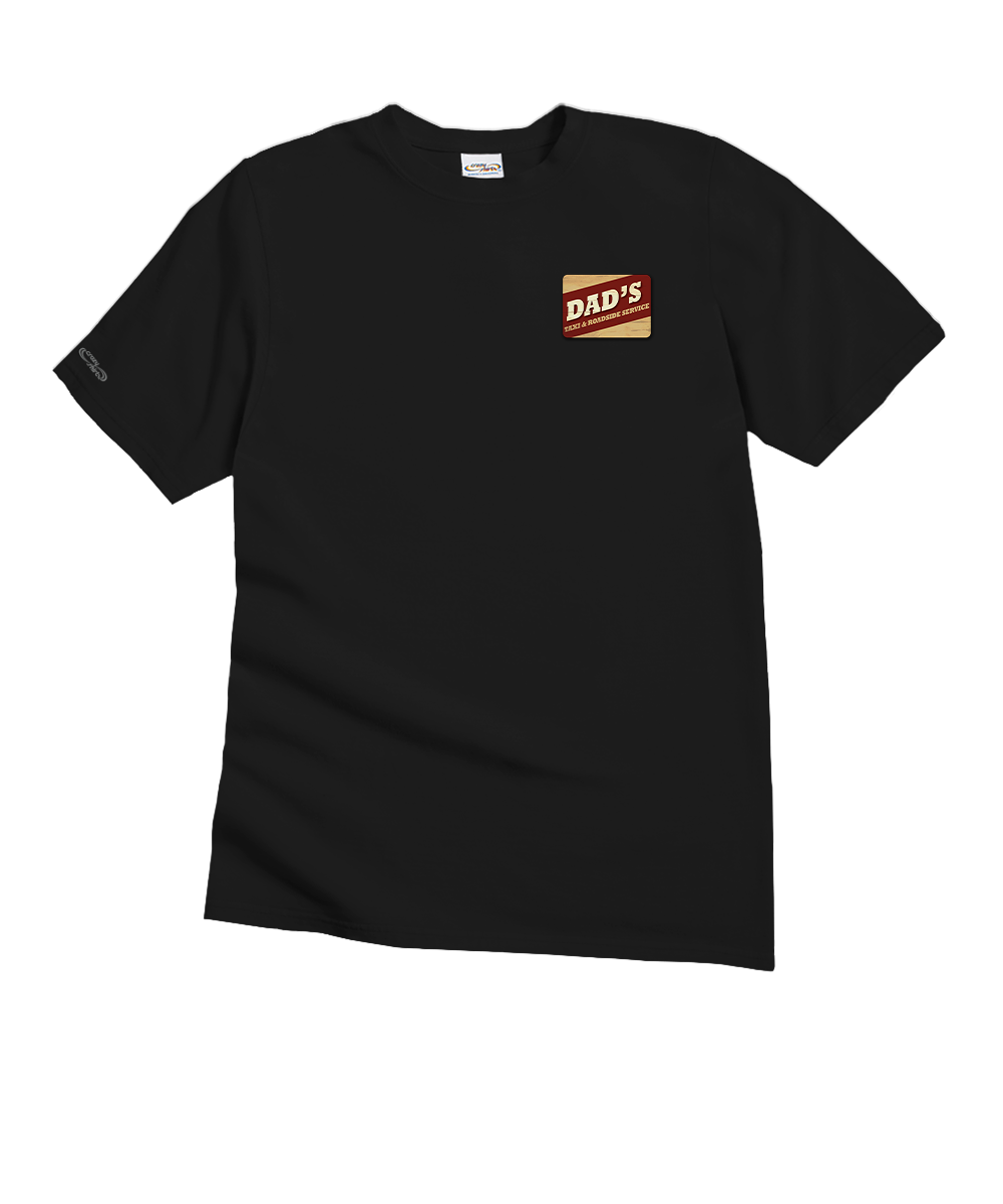 Dads Taxi - Black Short Sleeve Crewneck T-Shirt