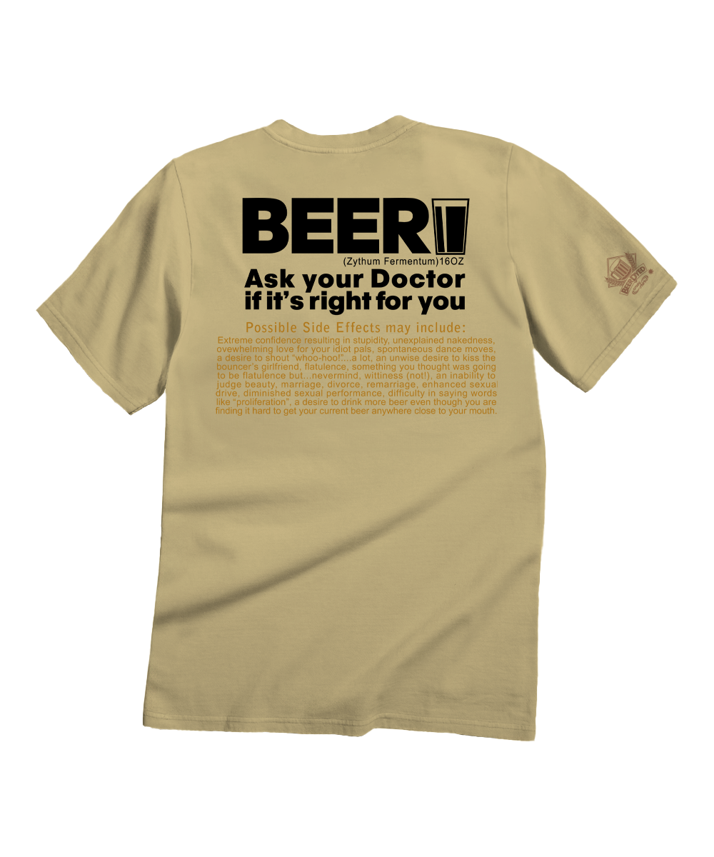 Beer RX - Beer Dyed Short Sleeve Crewneck T-Shirt