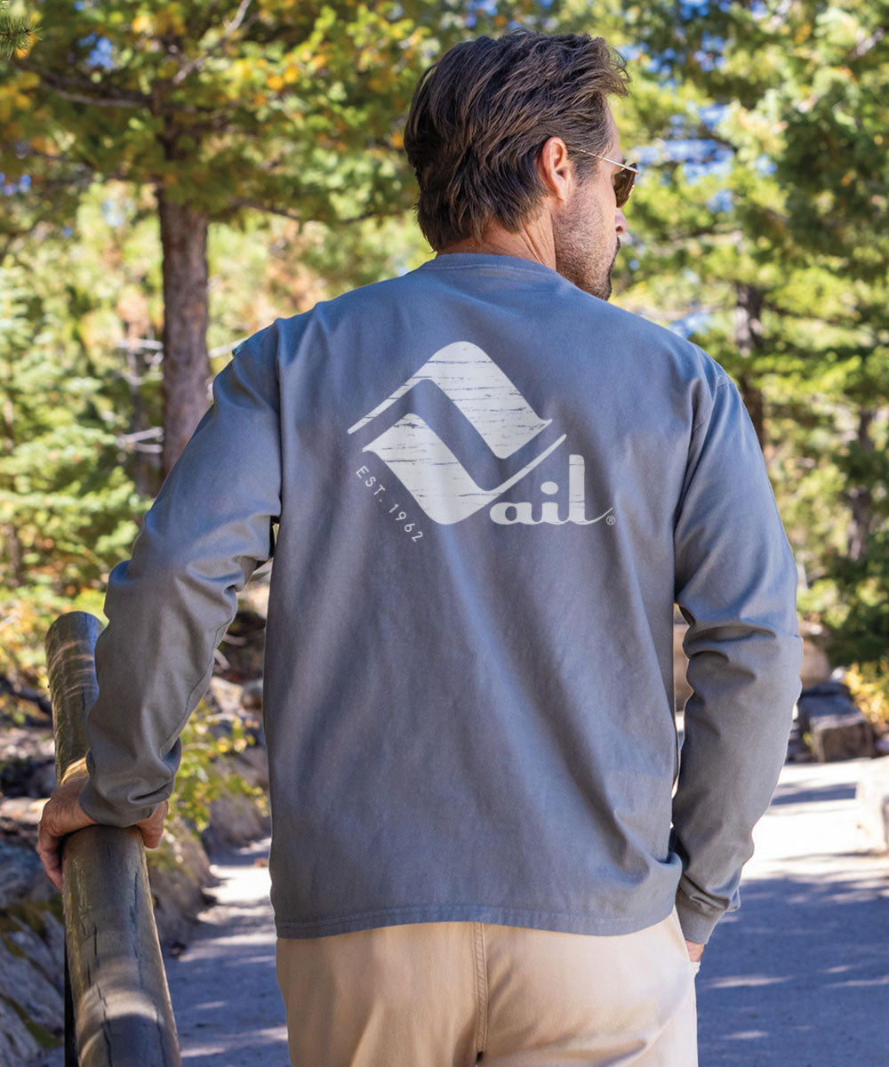 Retro Vail Retro Vail - Crater Dyed® Long Sleeve Crewneck T-Shirt