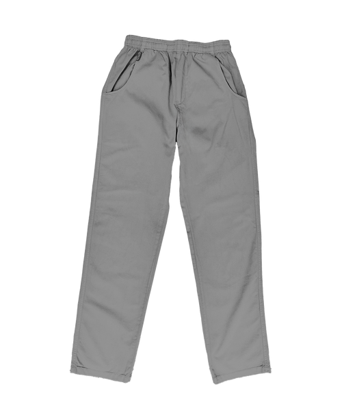 Specialty-Dyed Smoke Twill Pants | Light Grey 100% Cotton