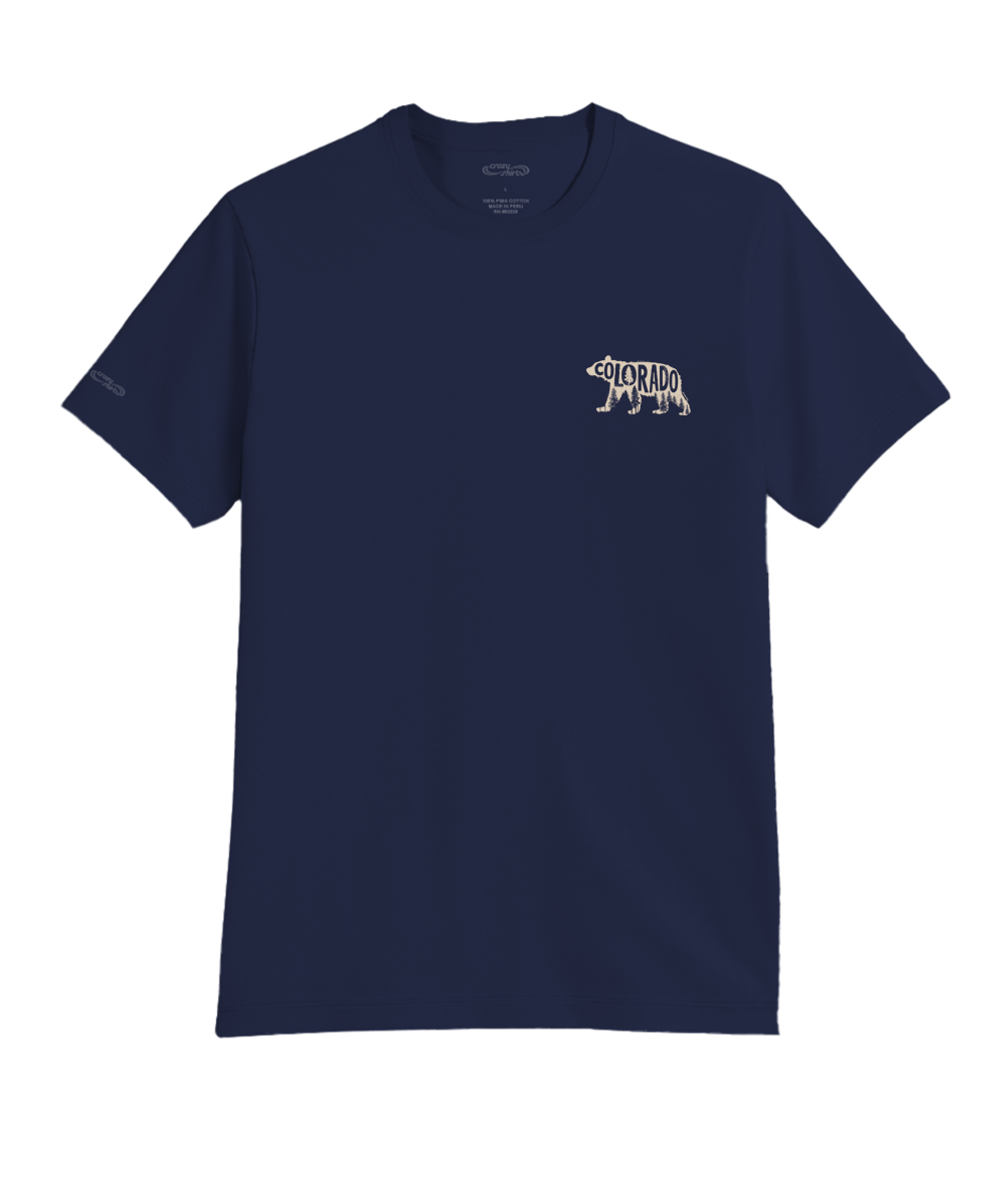 Forest Bear - Indigo Short Sleeve Pima T-Shirt