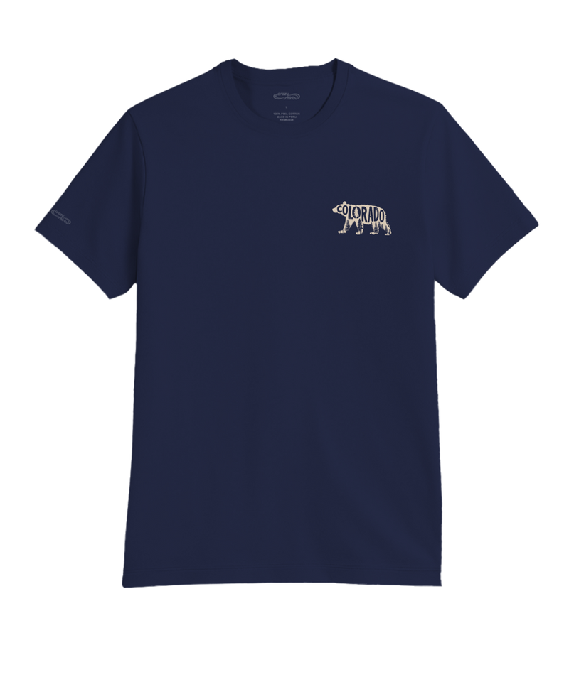 Forest Bear - Indigo Short Sleeve Pima T-Shirt