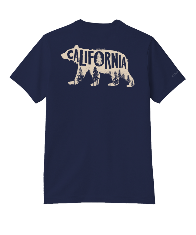 Forest Bear - Indigo Short Sleeve Pima T-Shirt