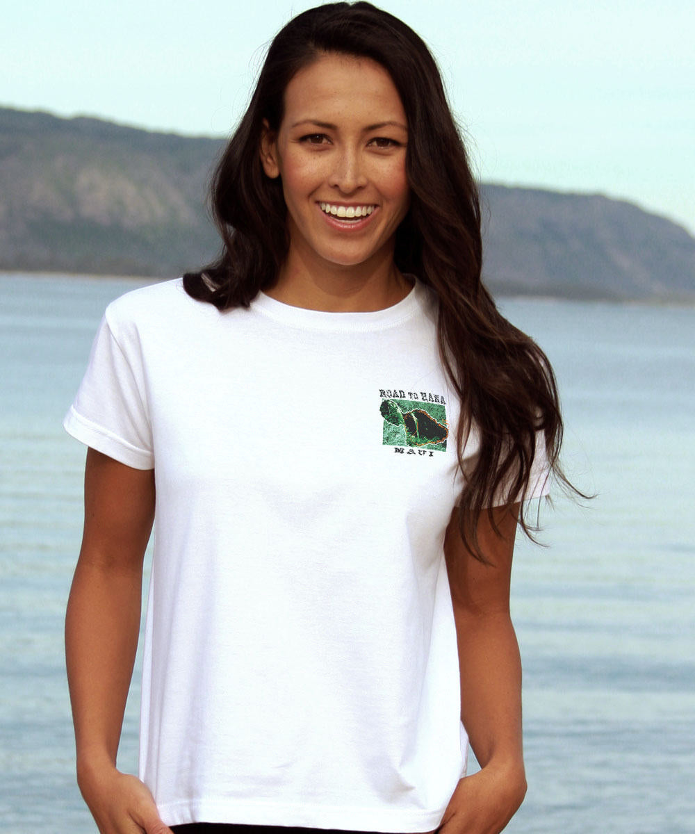 Crazy Road To Hana - White Short Sleeve Crewneck T-Shirt