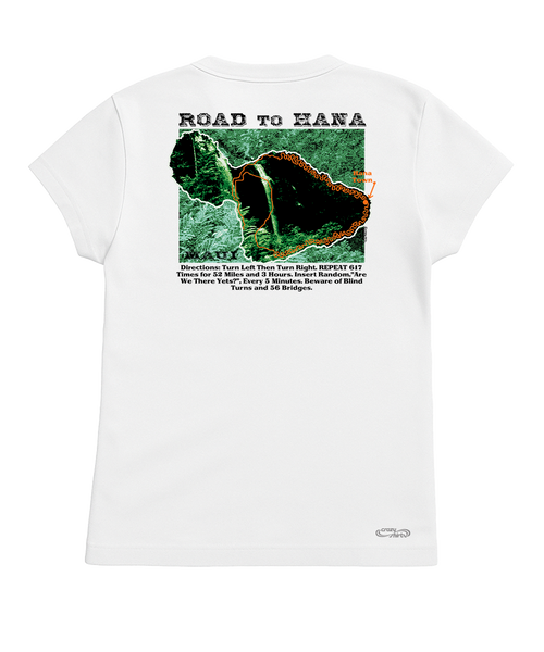 Crazy Road To Hana - White Short Sleeve Crewneck T-Shirt