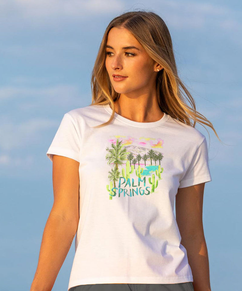 The Desert Getaway - White Short Sleeve Crewneck T-Shirt