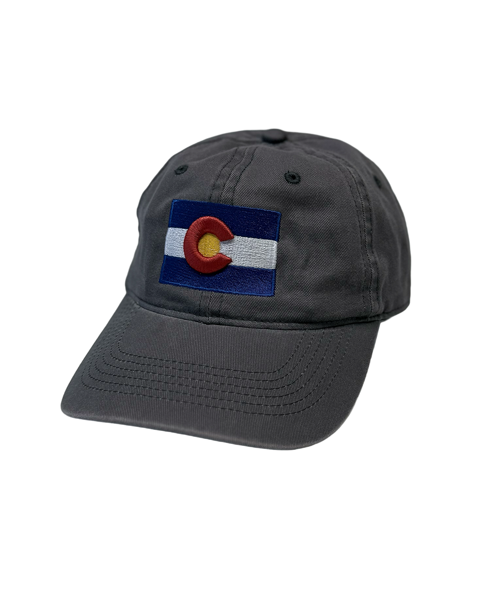 Colorado Flag - Charcoal Twill Hat View 1