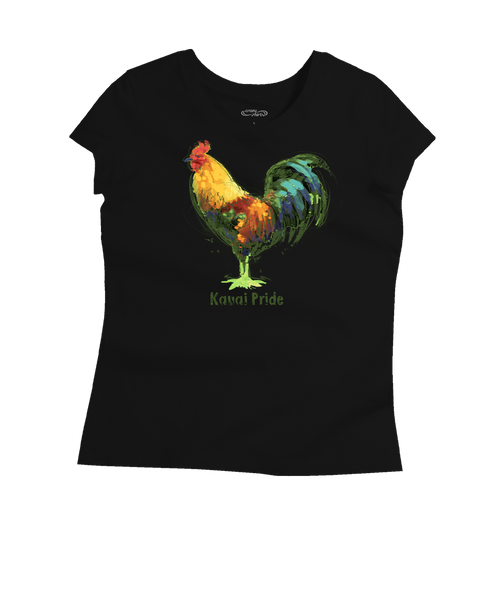 Chicken Scratch T-Shirt | Women's Jet Black Pima Crewneck