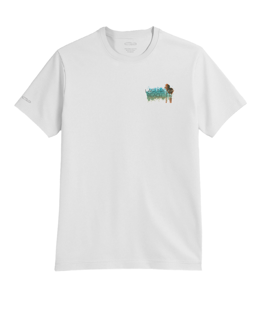 Shine On Laguna - White Short Sleeve Pima T-Shirt