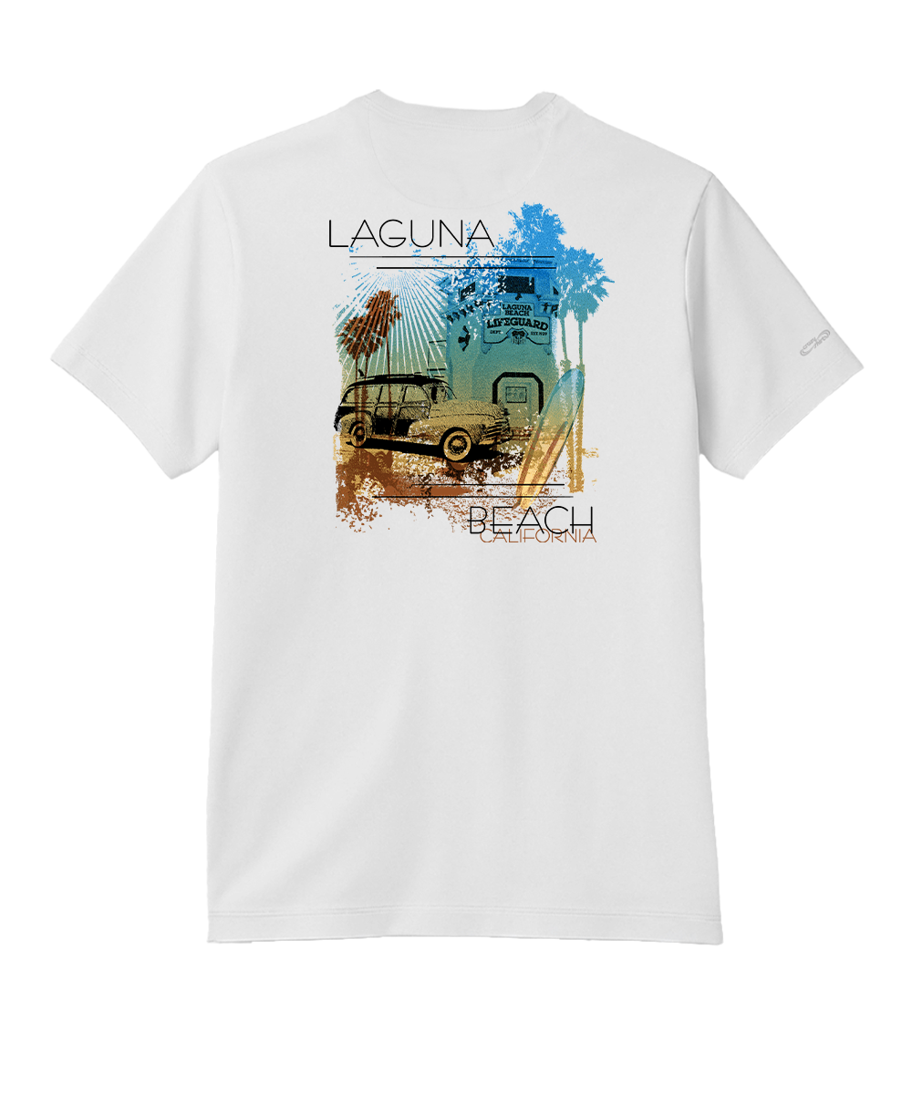 Shine On Laguna - White Short Sleeve Pima T-Shirt