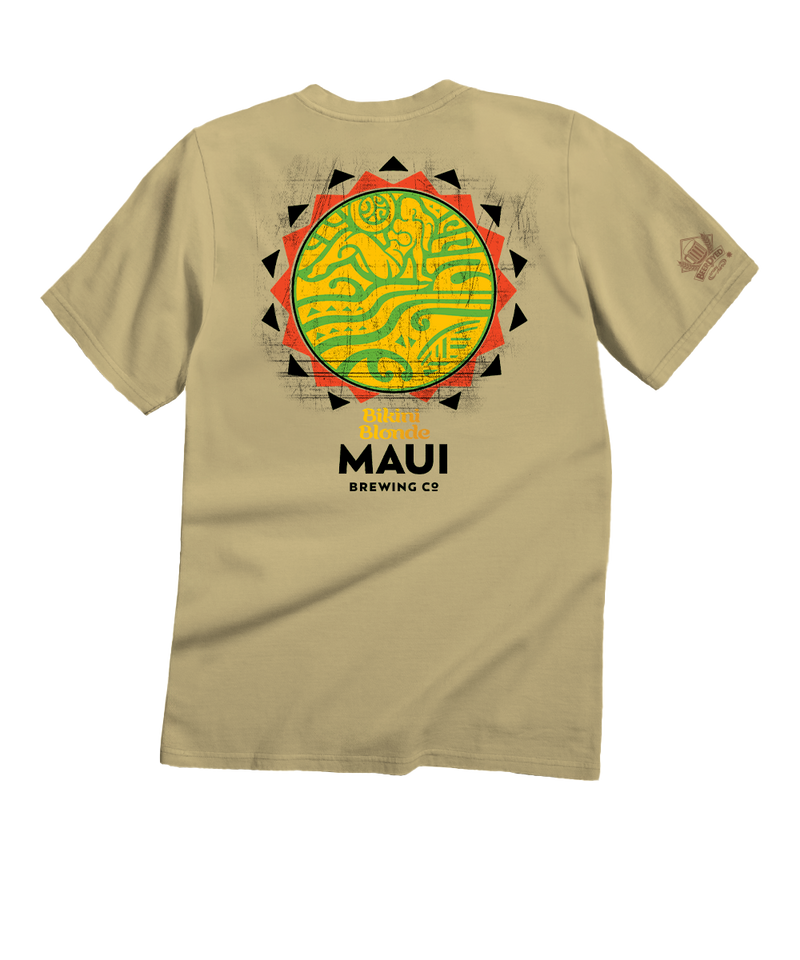 Maui Brewing Co New Bikini Blonde - Beer Dyed Short Sleeve Crewneck T-Shirt